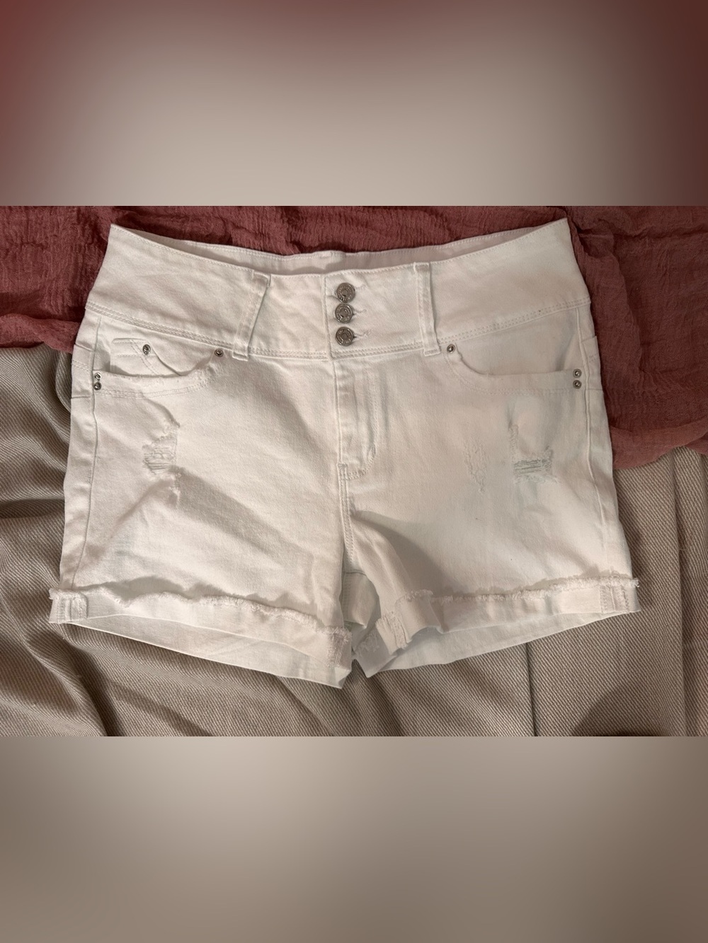 YMI White Denim Shorts -  Size 11